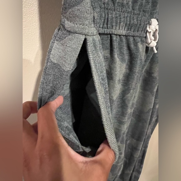 JANE AND DELANCEY Camouflage Camo Print Sleeveless Lounge Jumpsuit One Piece XL - Picture 4 of 8